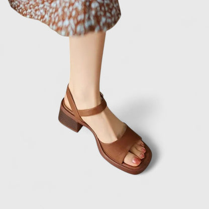 Vivienne | Square-Toe Strappy Sandals