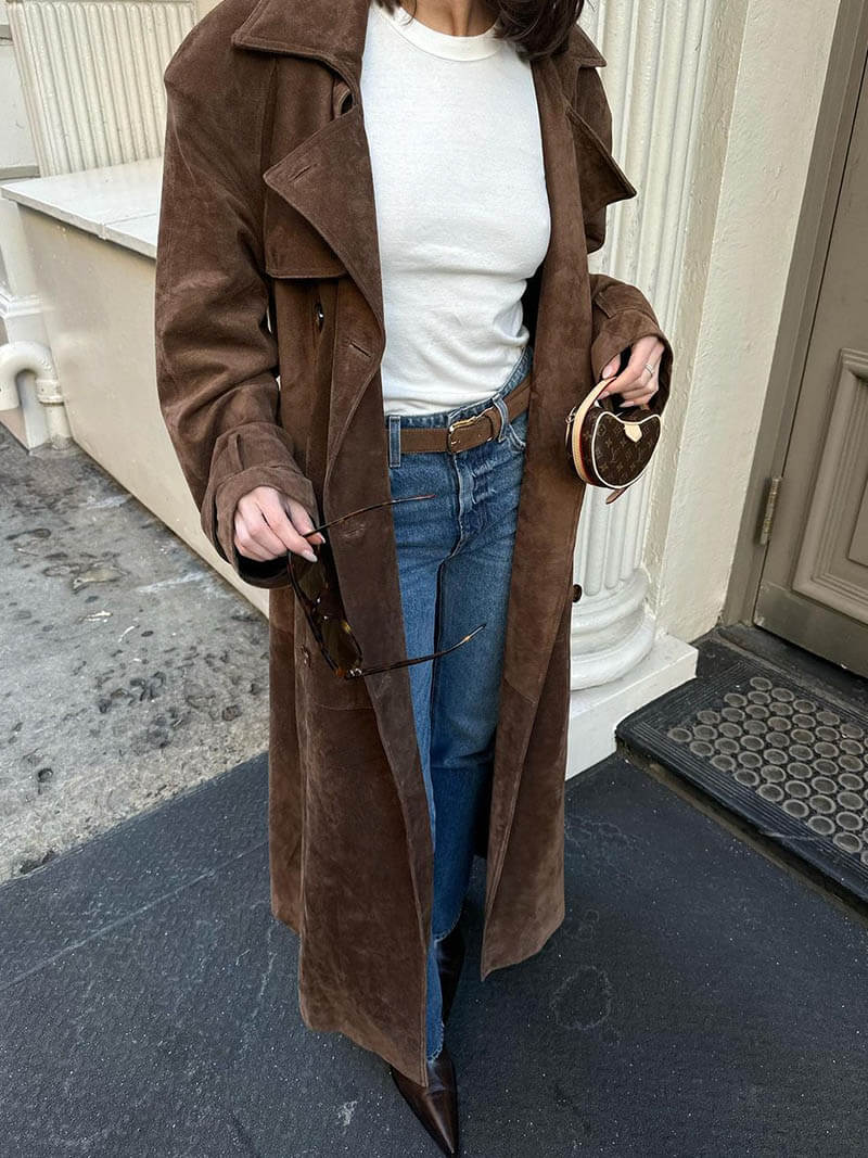 Valeria | Timeless Suede Coat