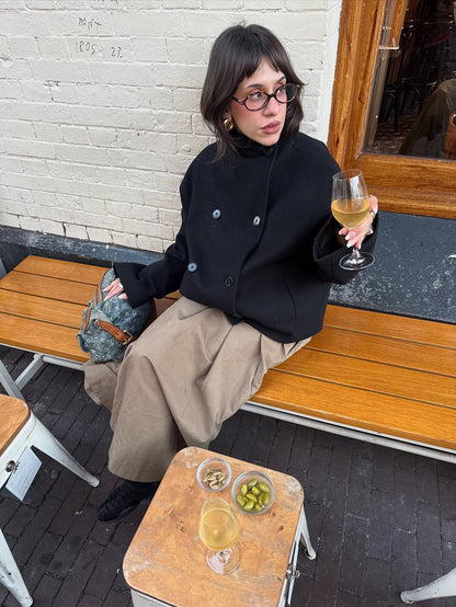 Tara | Cozy High-Neck Coat