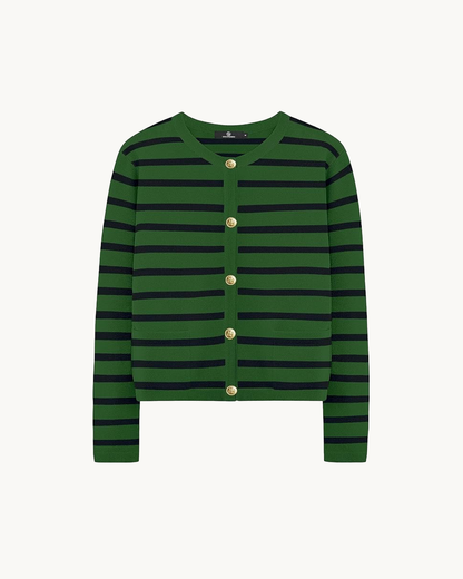 Yara | Parisian Stripe Cardigan