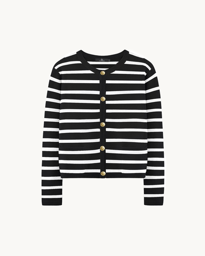 Yara | Parisian Stripe Cardigan