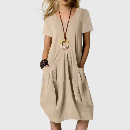 Stella | Wrap-Style Midi Dress