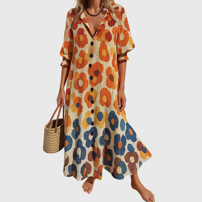 Evangeline | Bohemian Lace Midi Dress