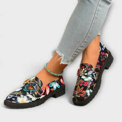Delphine | Multicolor Floral Loafers