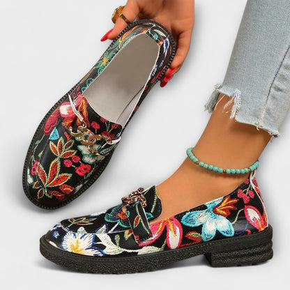 Delphine | Multicolor Floral Loafers