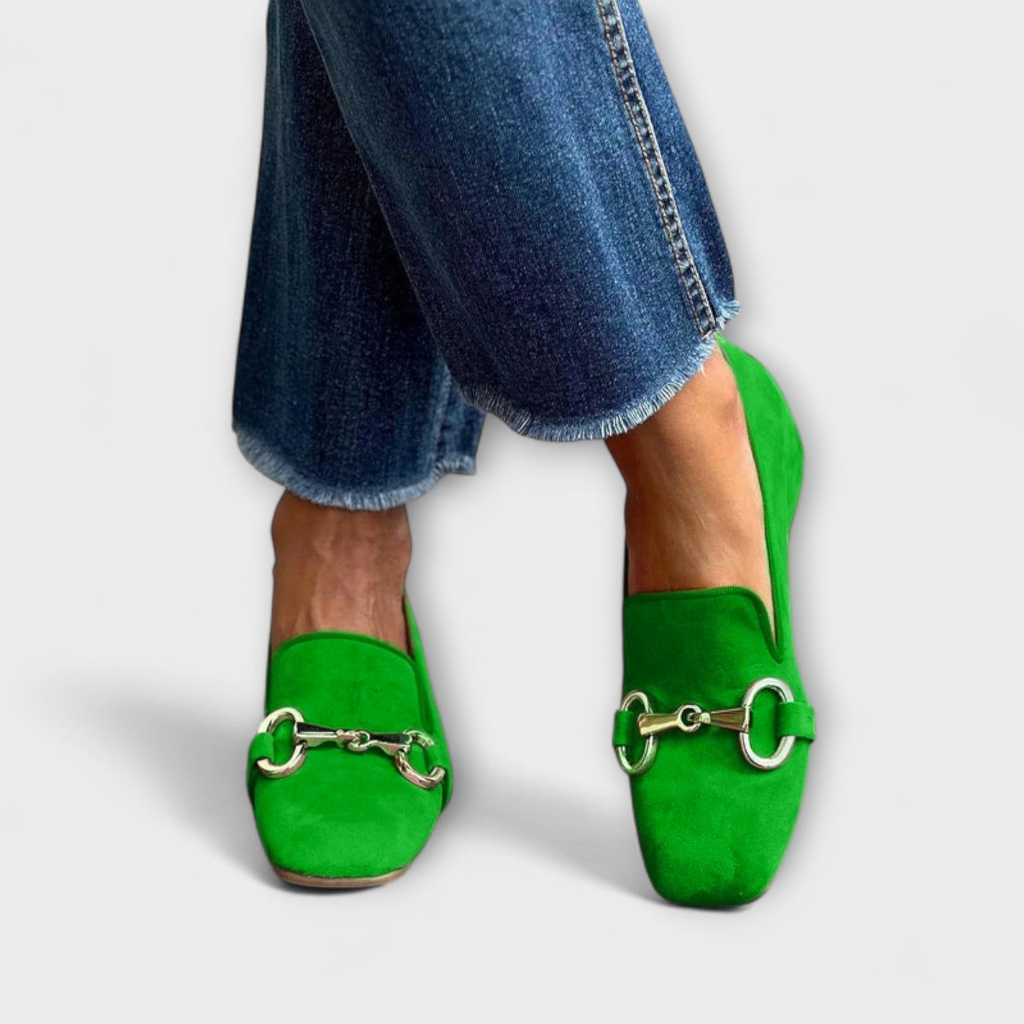 Talia | Square Toe Buckle Loafers