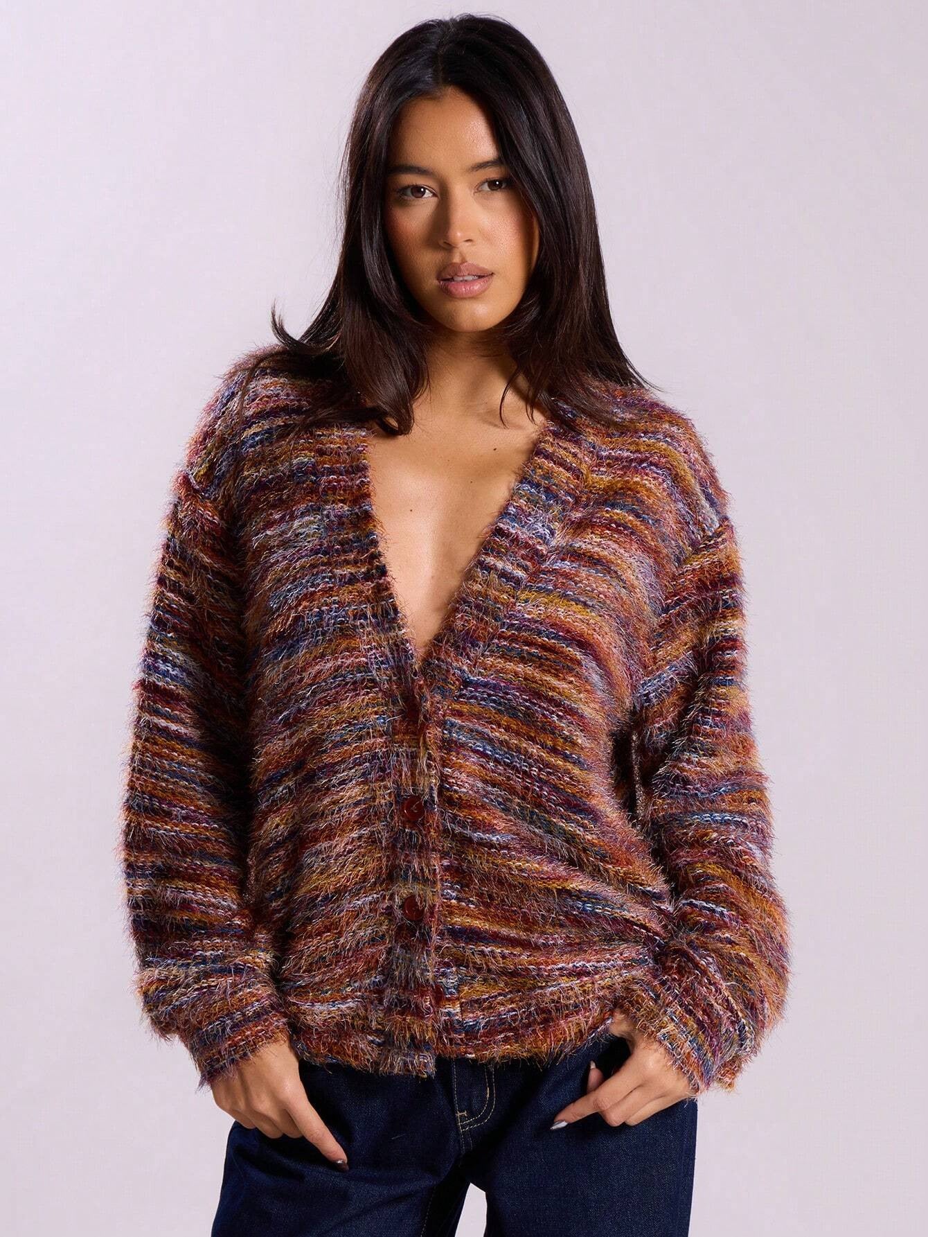 Mireille | Bold-Stitch Cardigan