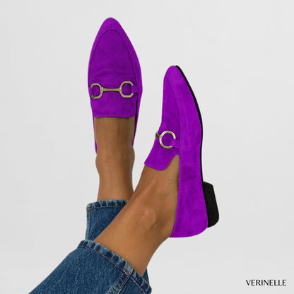 Cora | Colorblock Suede Loafers