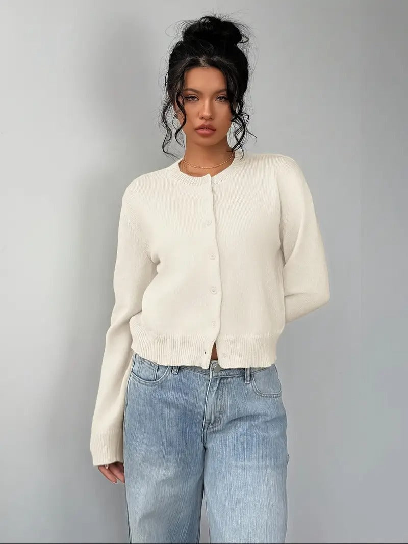 Léa | Ribbed Knit Cardigan