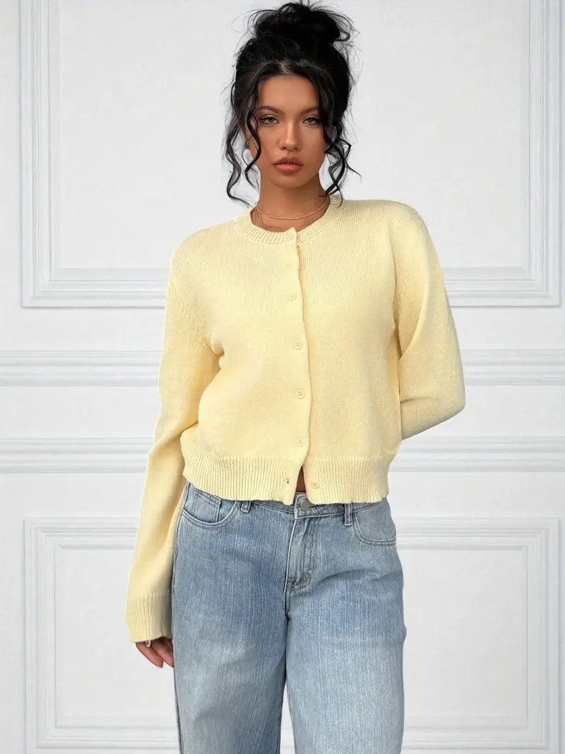 Léa | Ribbed Knit Cardigan