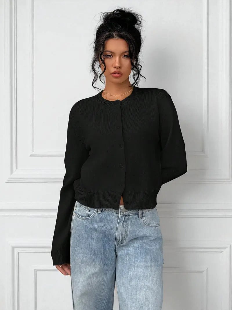 Léa | Ribbed Knit Cardigan