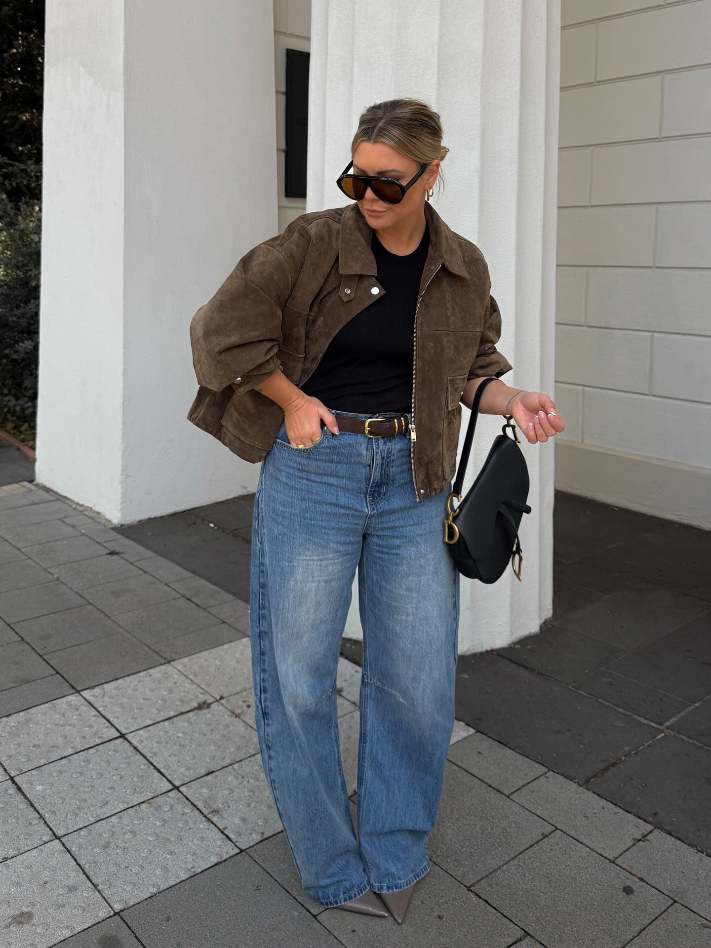 Anya | Cropped Leather Jacket