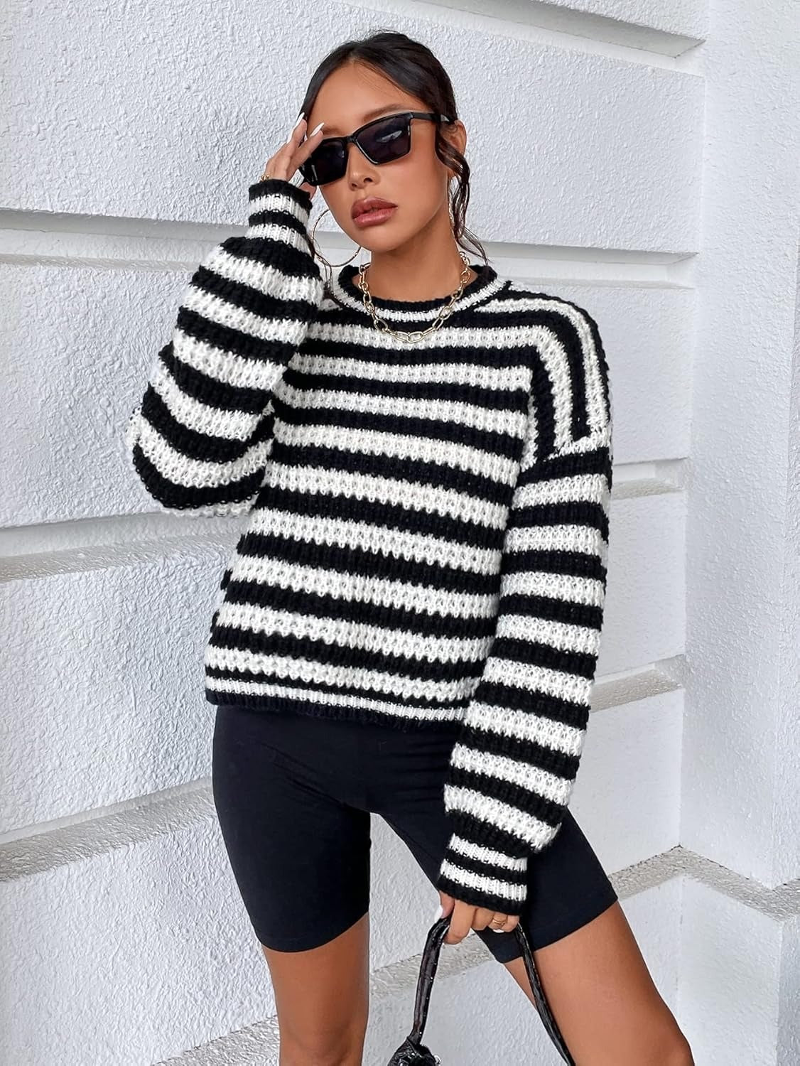 Camille | Stripe Knit Sweater