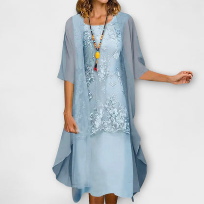 Sophia | Smocked Knee-Length Dress