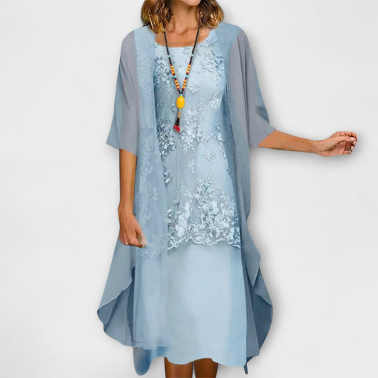 Sophia | Smocked Knee-Length Dress